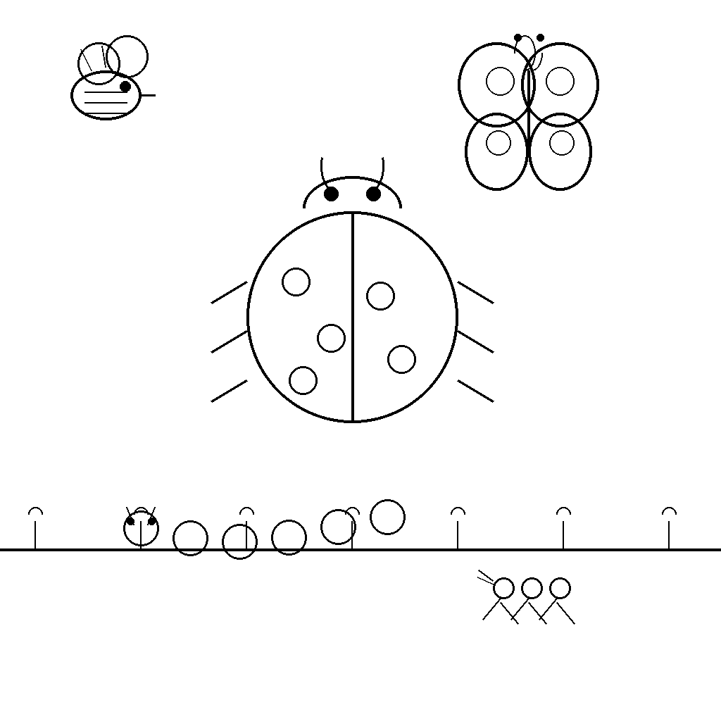 Bug coloring page