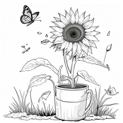 Garden Sprouts coloring page